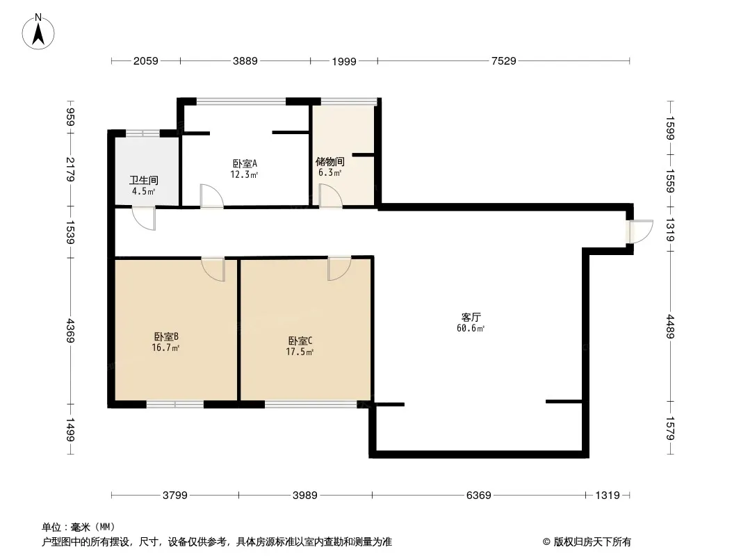 天旺名都户型图