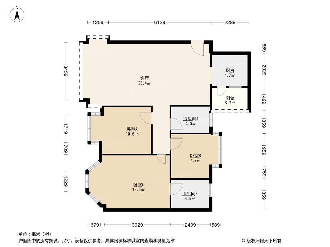 帝景蓝湾户型图