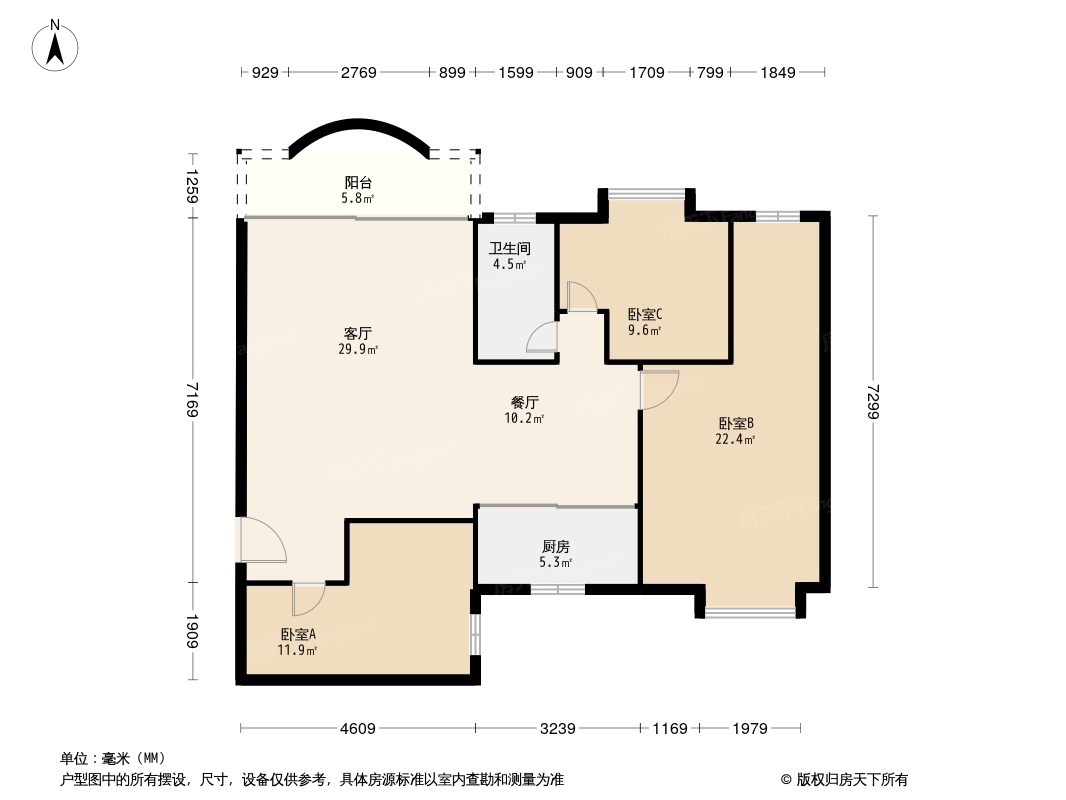 东怡花园户型图