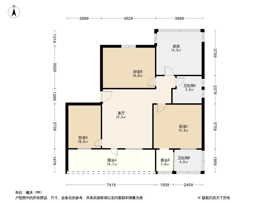 乐园北街小区户型图