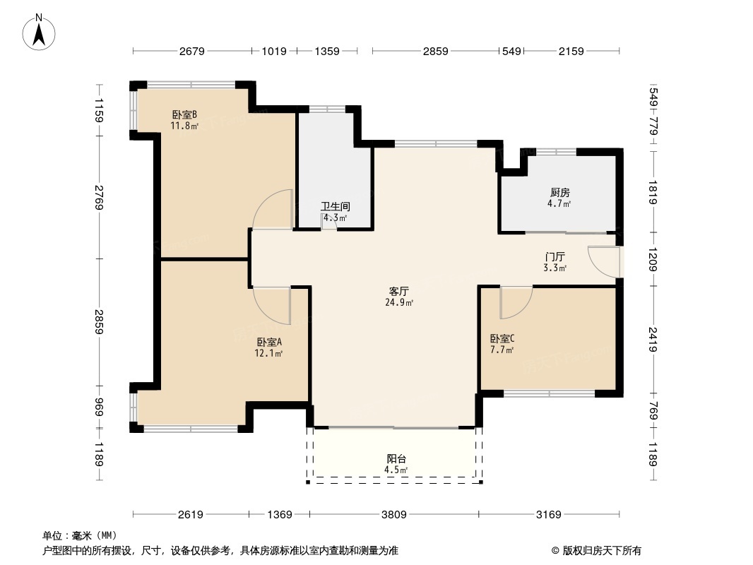 顺德绿地国际花都户型图