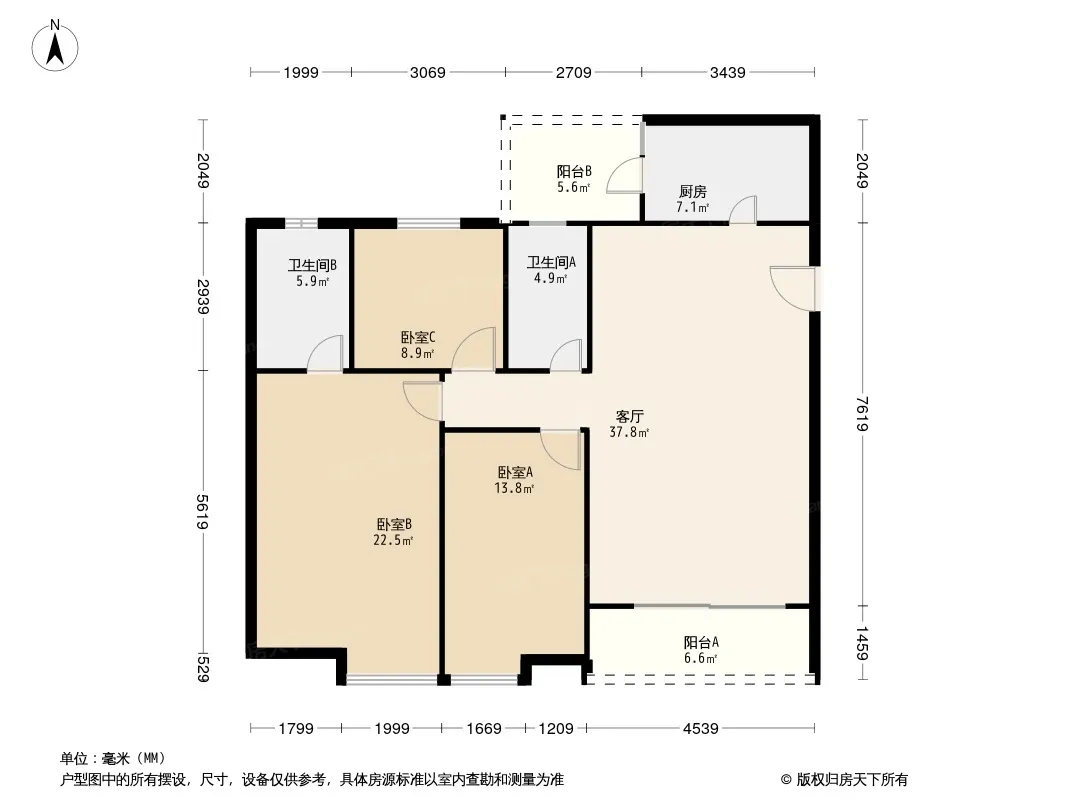 海悦明居户型图