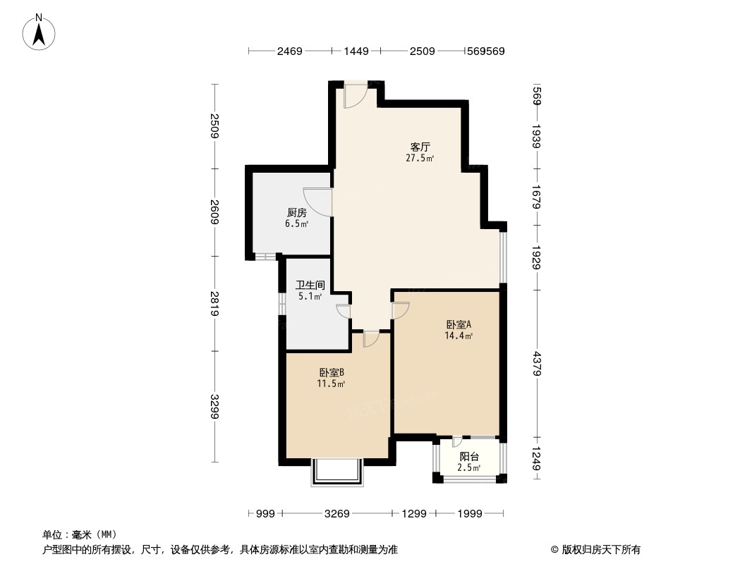 秋棠轩户型图