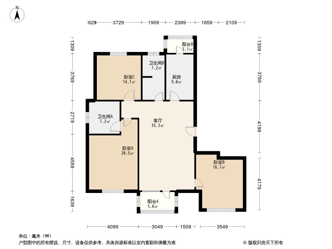 王顶堤馨苑户型图