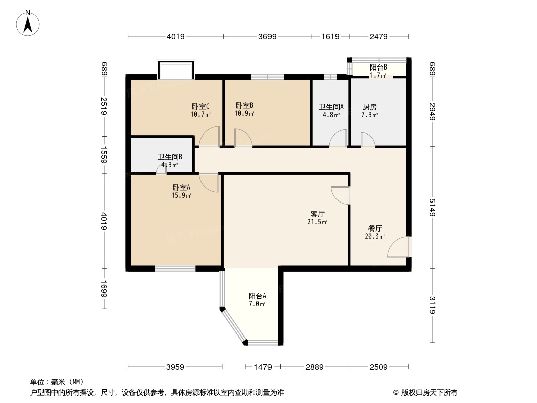 时代庐峰户型图