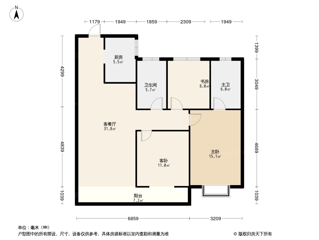 中昂·玉棠府户型图