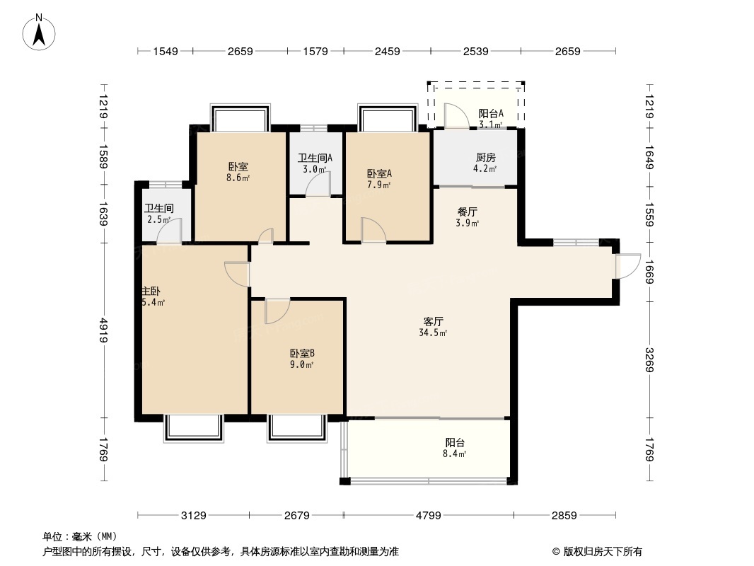 领航公馆户型图