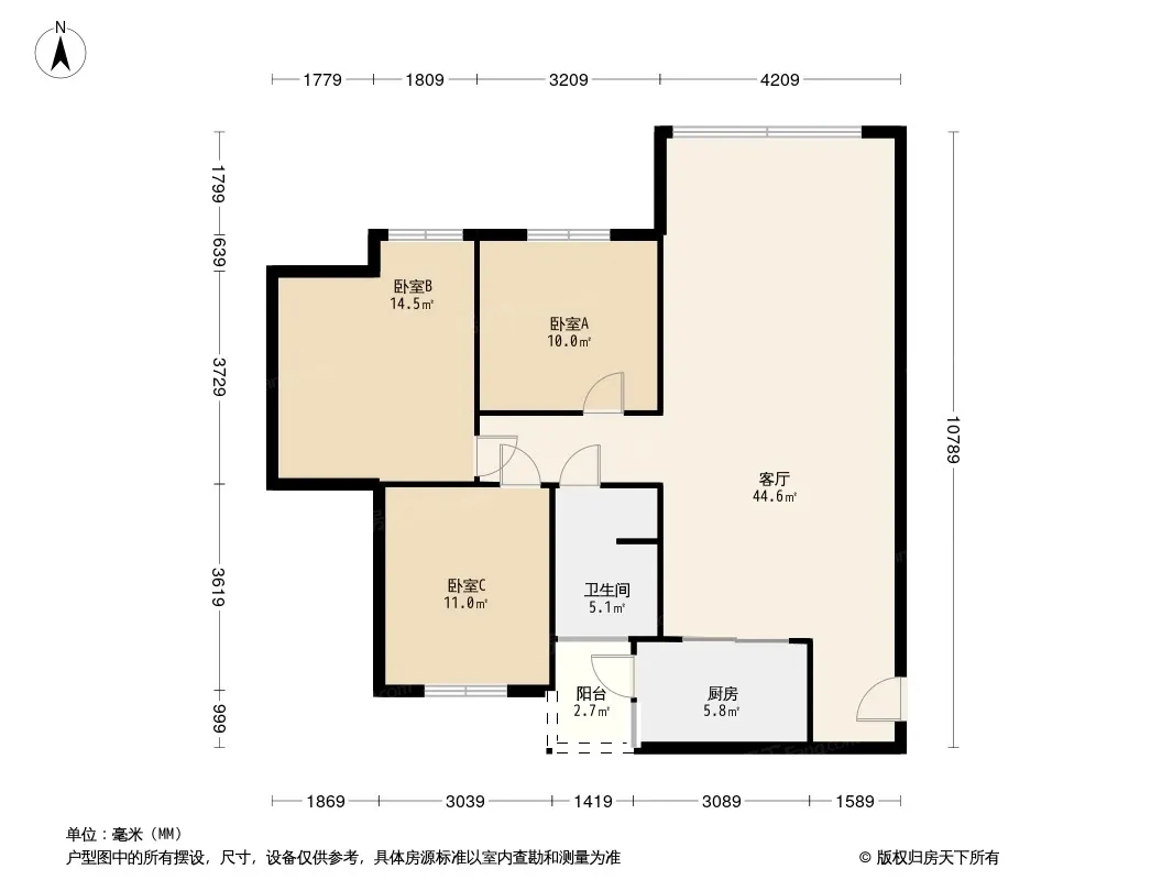 天山名苑户型图