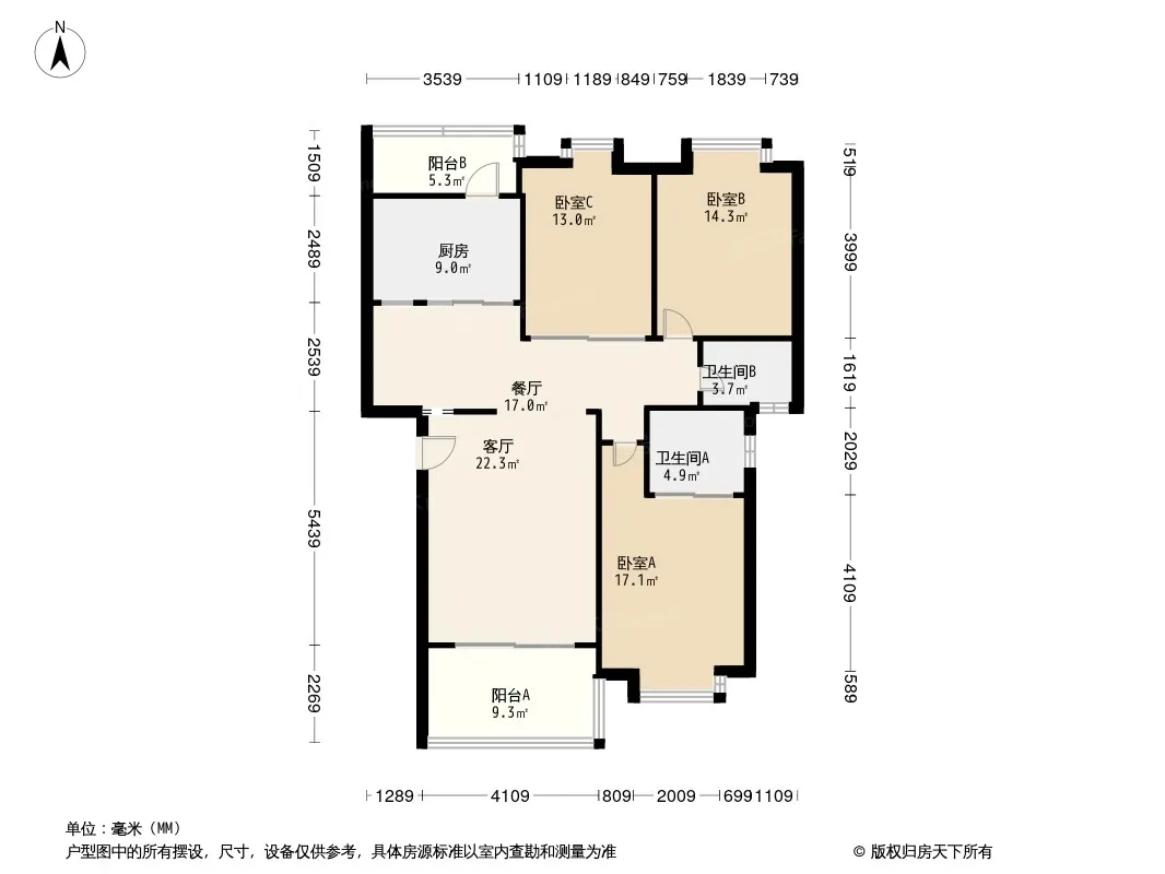 香槟花园户型图