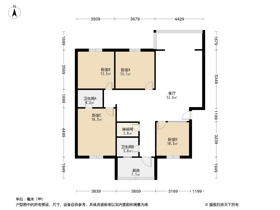 玉南苑户型图