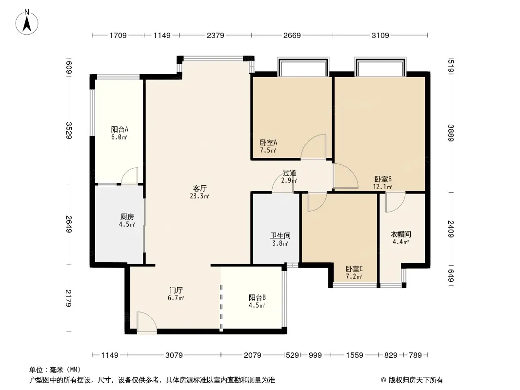 西郡香林户型图