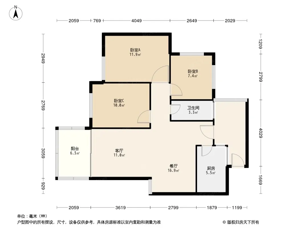富丽花城户型图