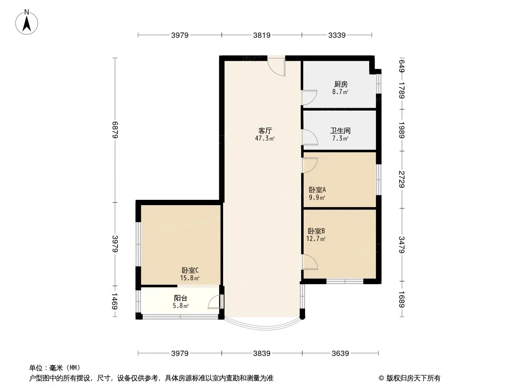 皇城公寓户型图