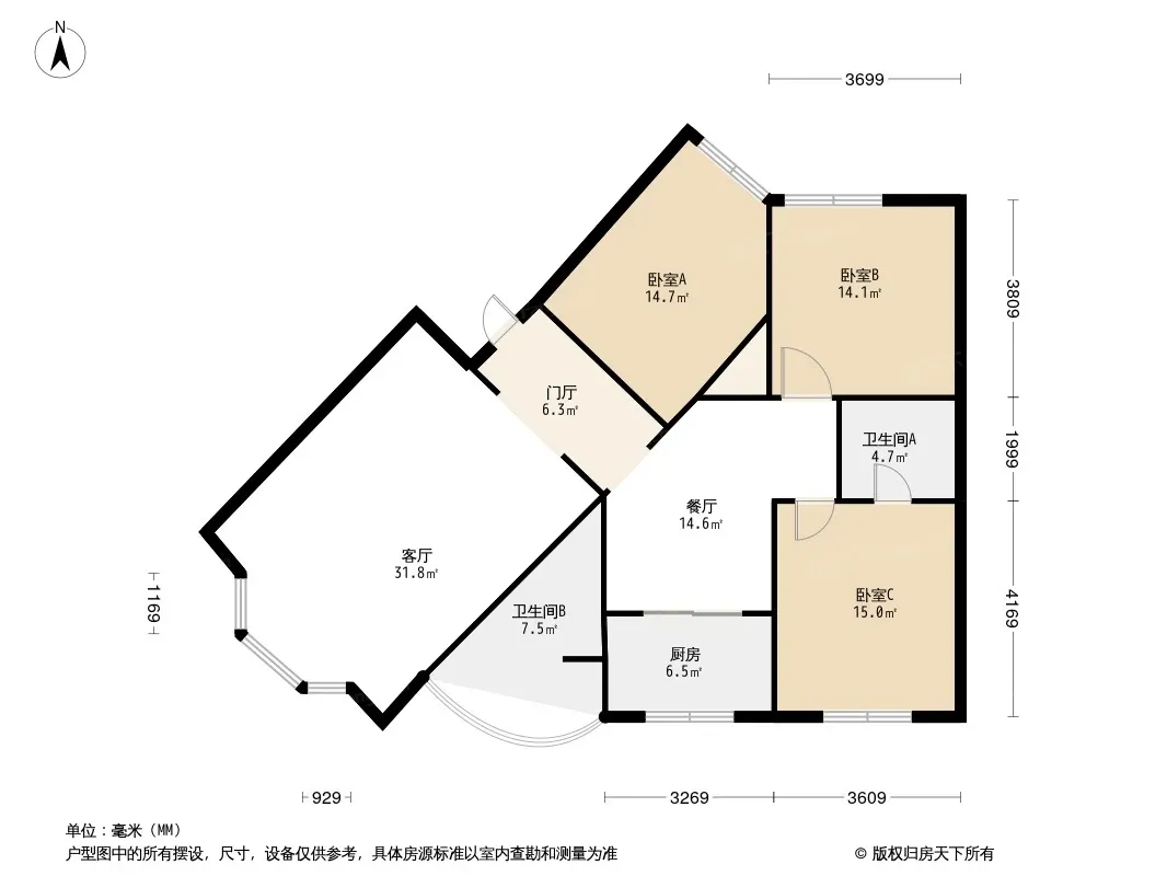 顺和苑(双元路)户型图