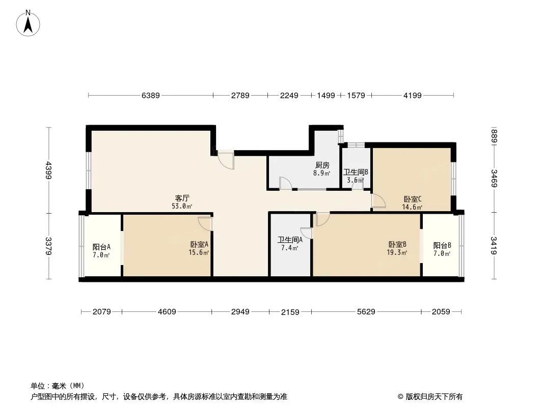 福林公寓户型图