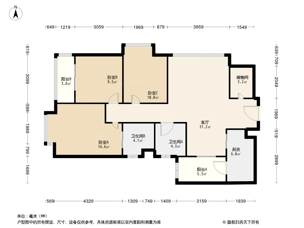 万科海悦汇城西区户型图
