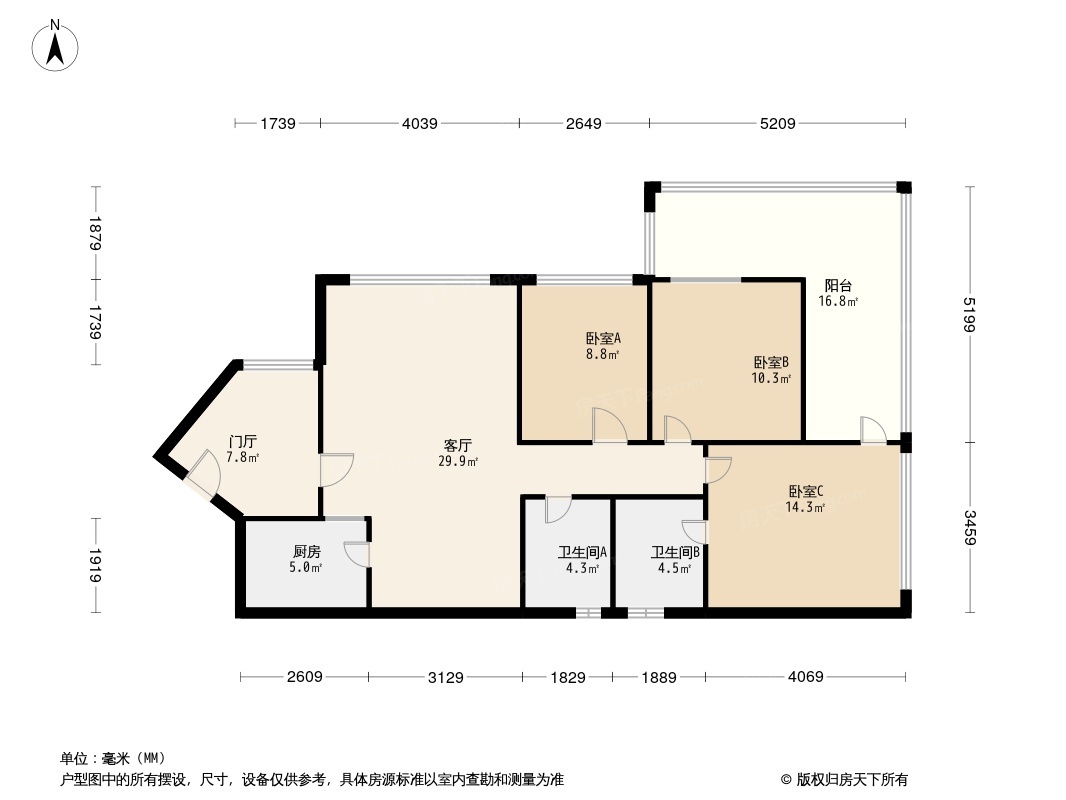 青房尚瑞天韵户型图