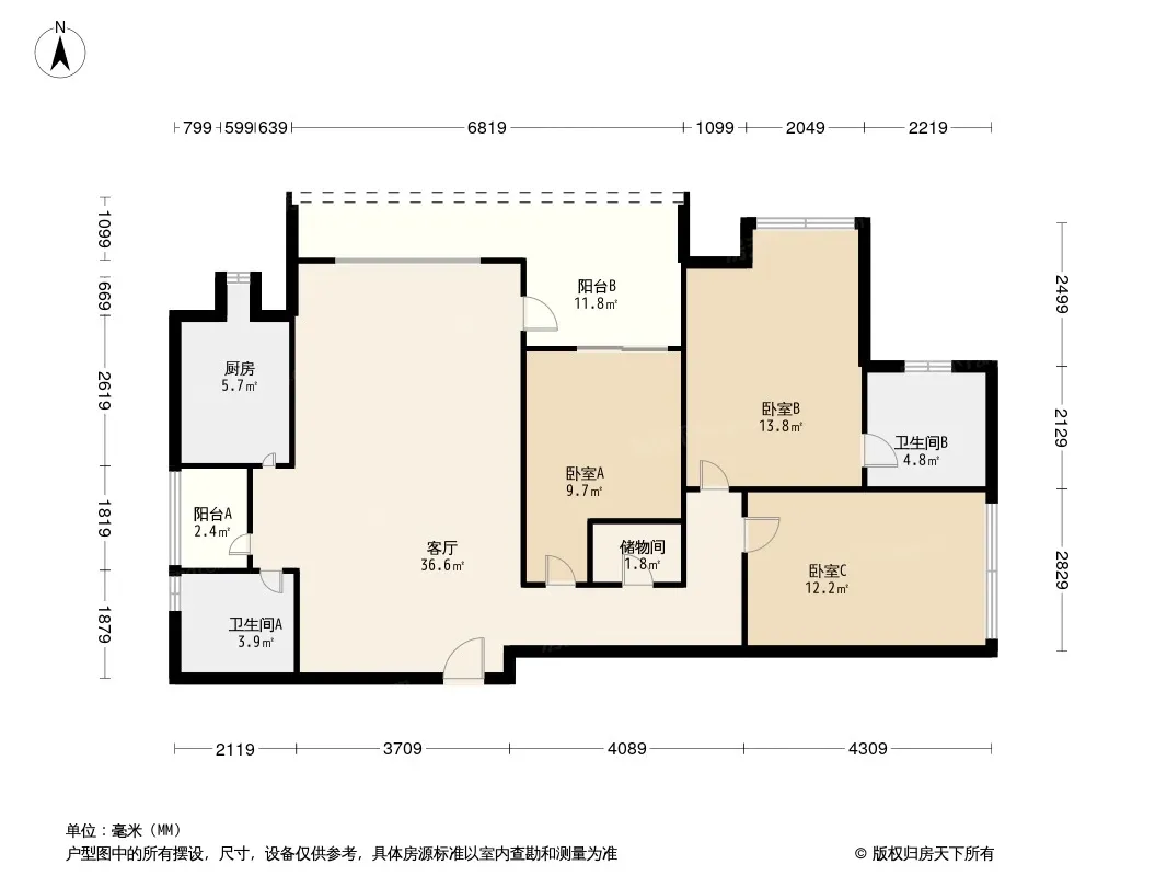 白鸽岛尚户型图