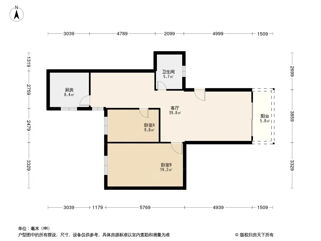 马家花园路23号院户型图