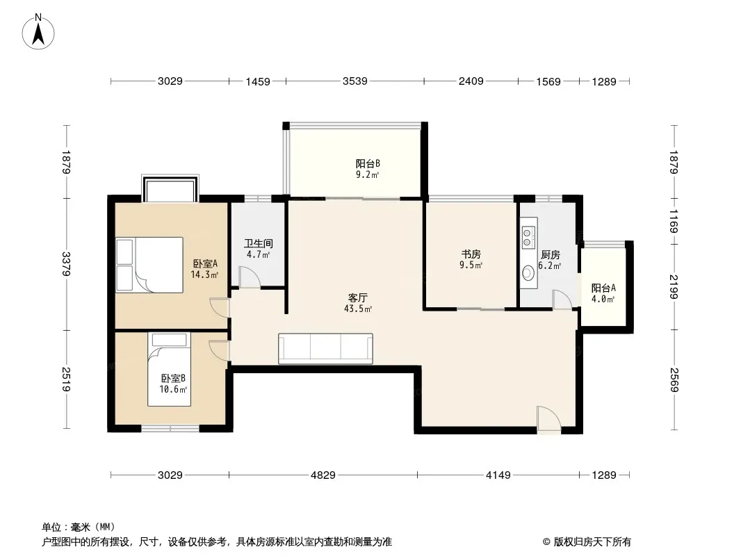 阳光地中海户型图
