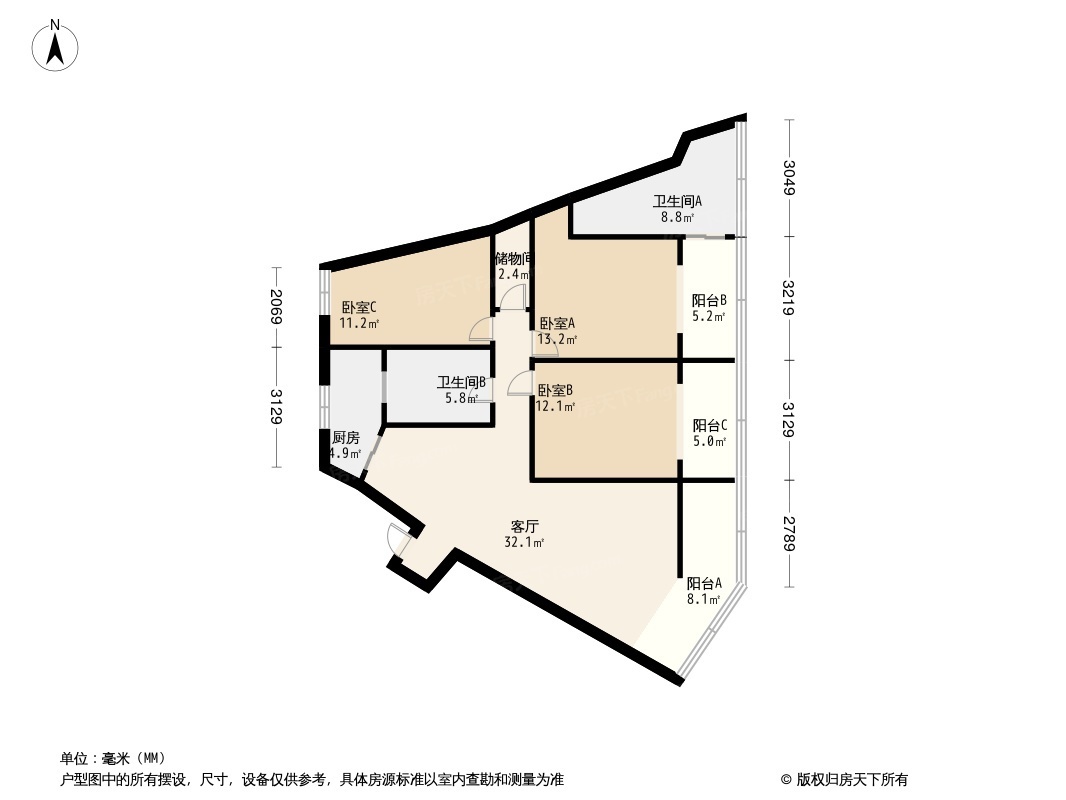 大石西一街2号院户型图