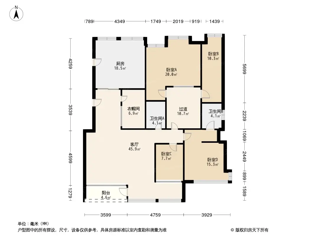 天山水榭花都怡泽轩户型图