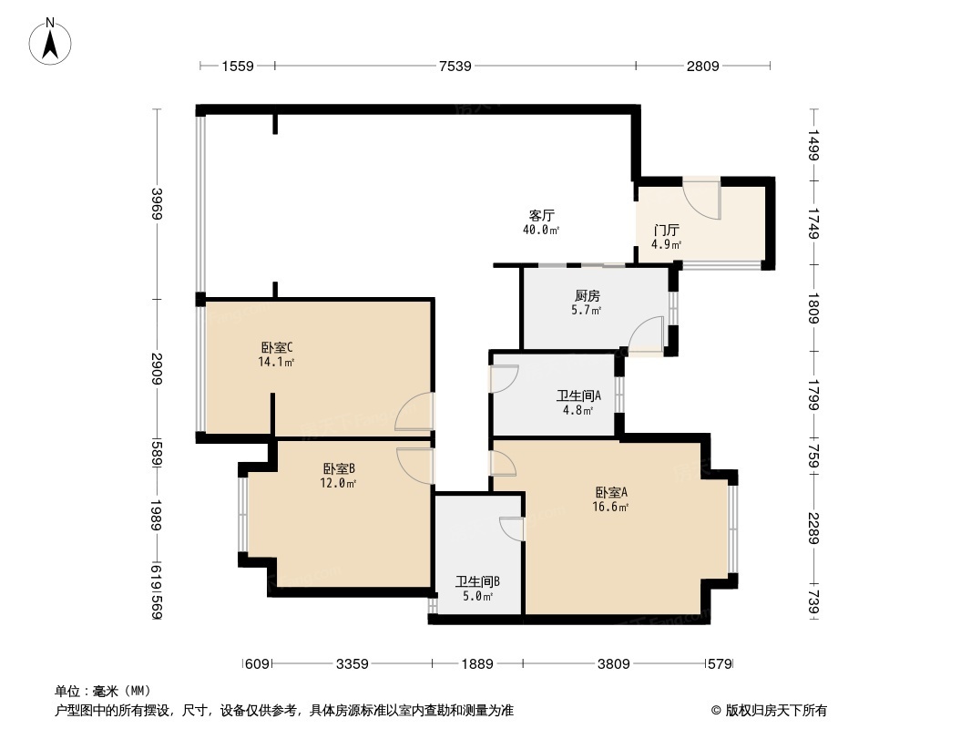 财信上河新界户型图