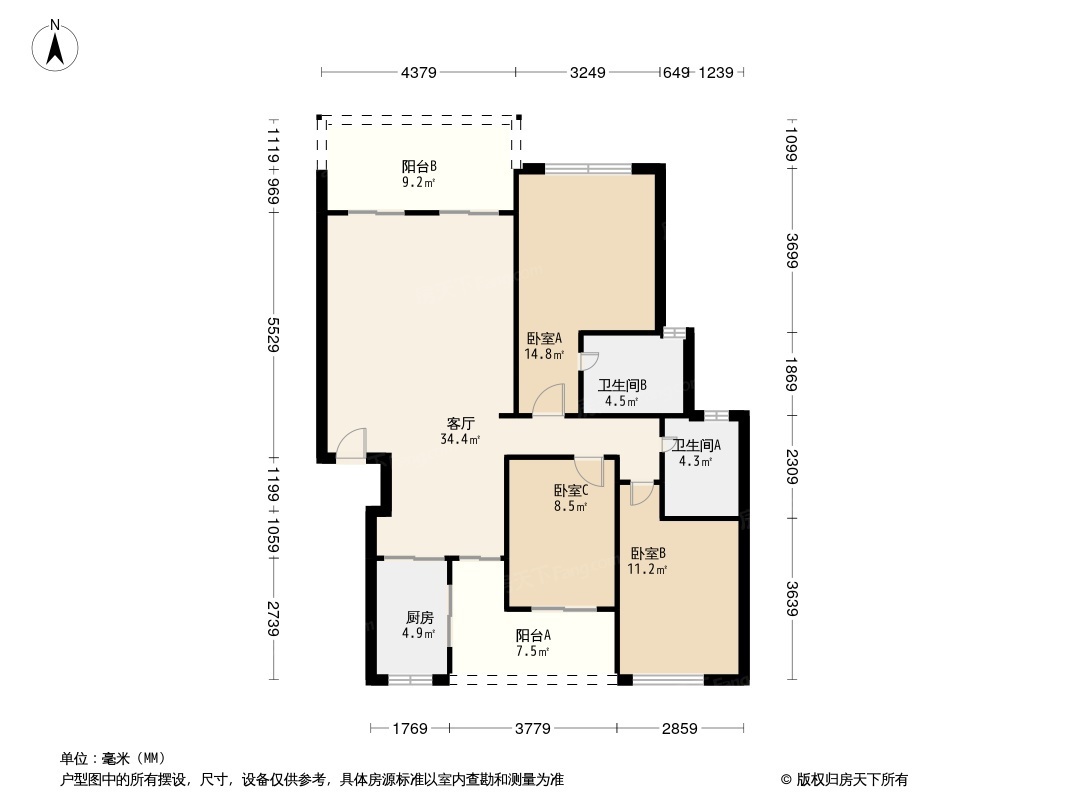 橄榄郡户型图