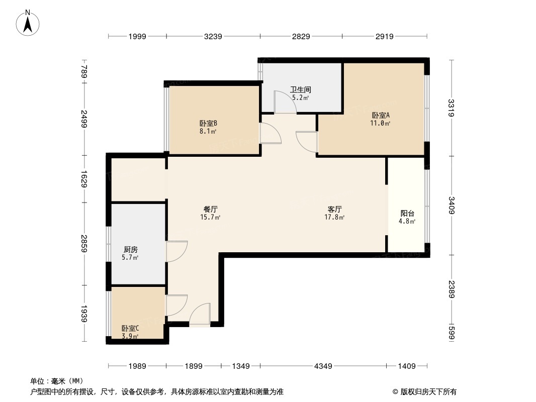 通瑞月光湖户型图