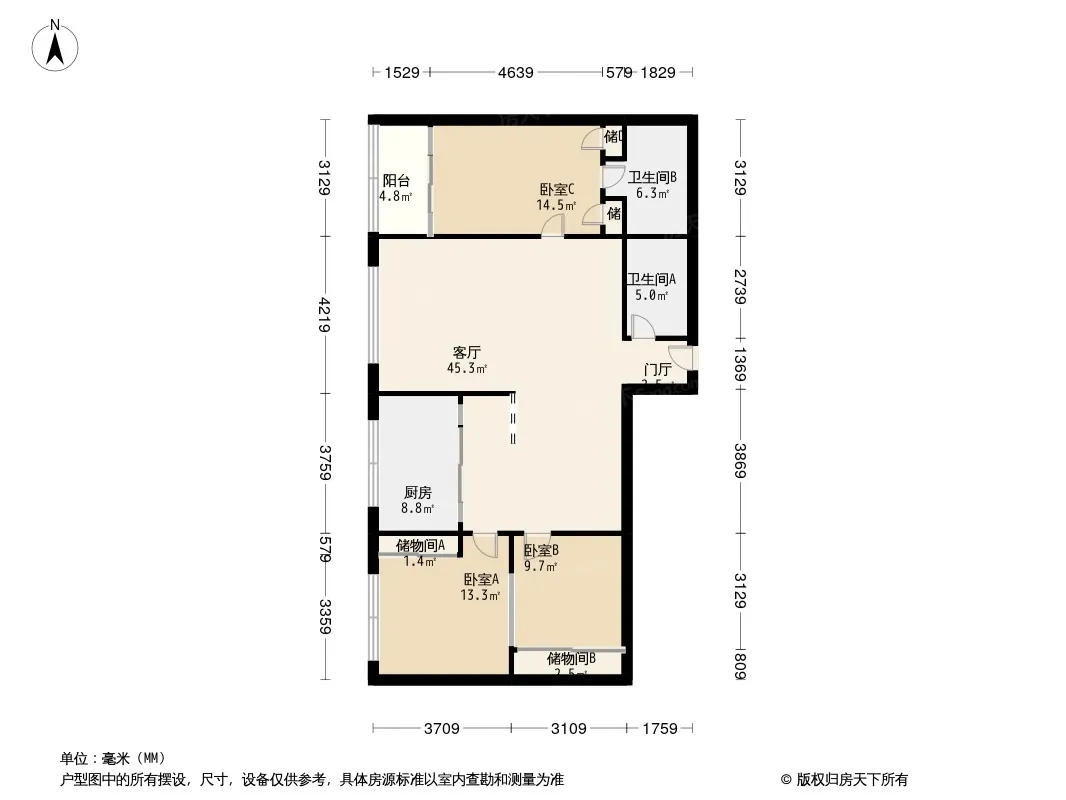 通锦路1号院户型图