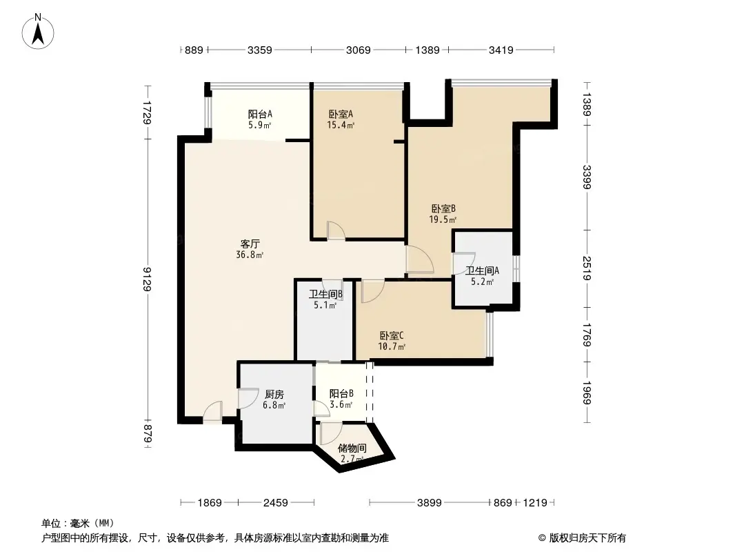 三利宅院领事公馆户型图