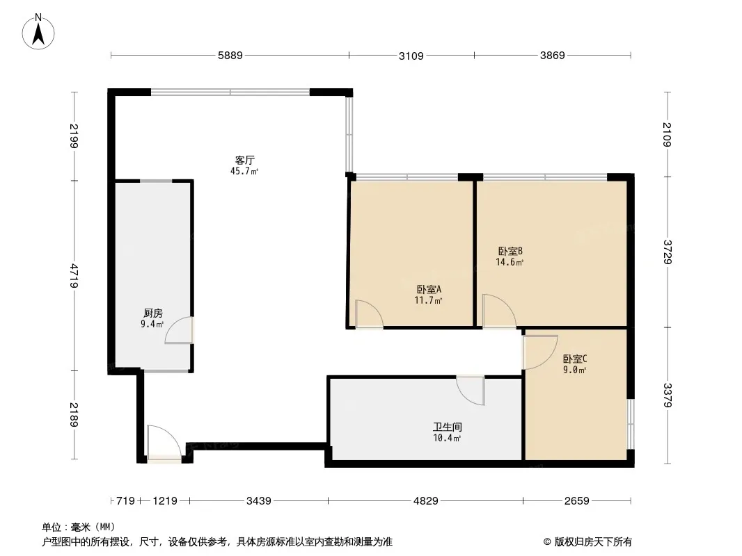 时代100户型图