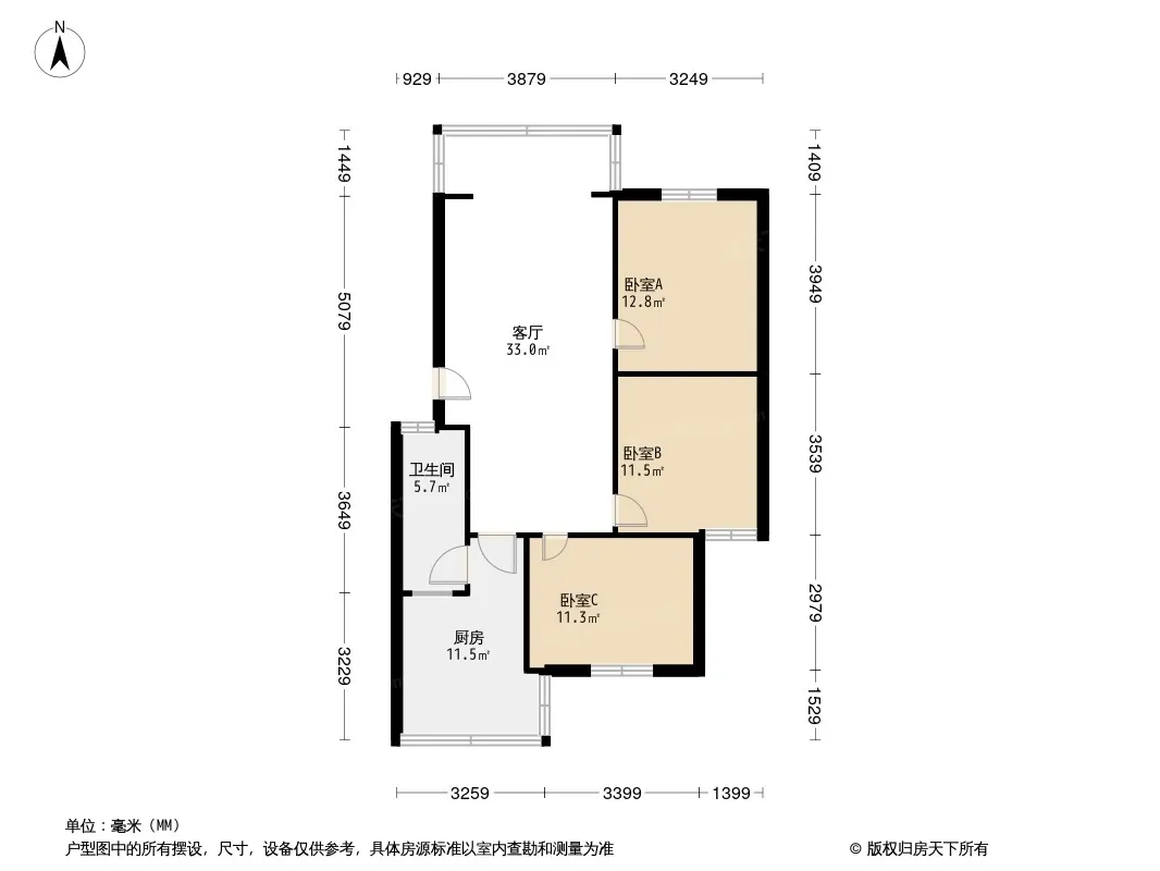 玉虹巷3号院户型图