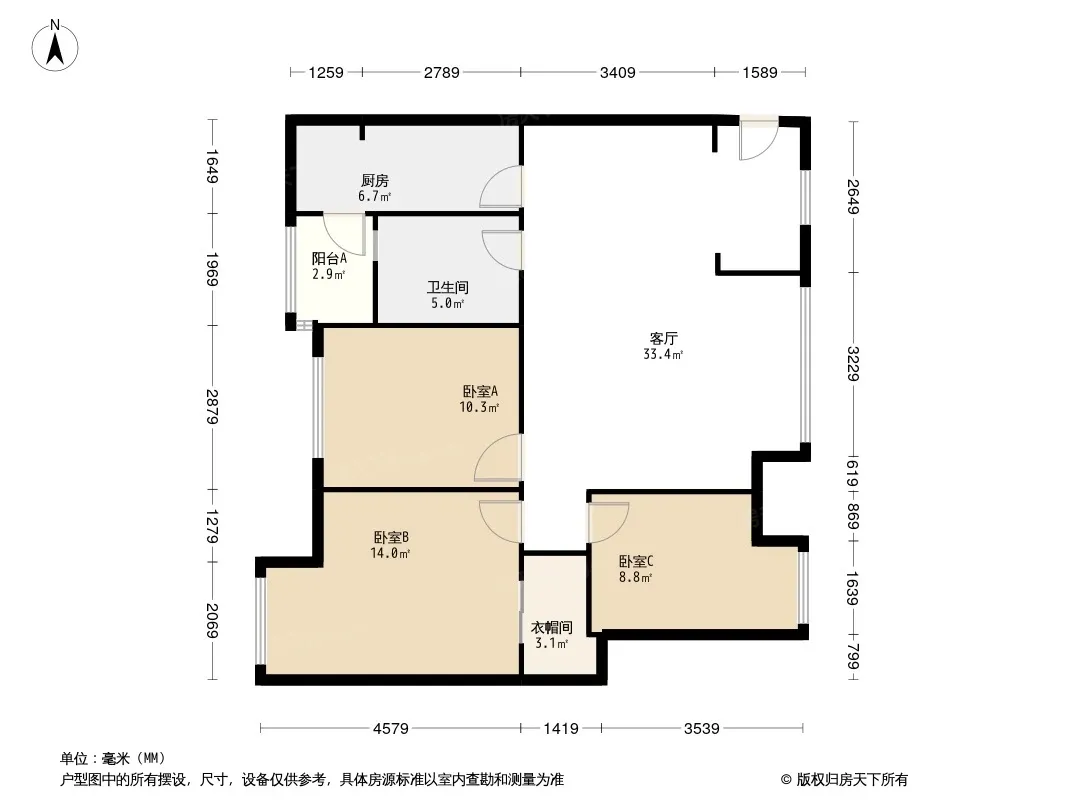 紫御熙庭户型图