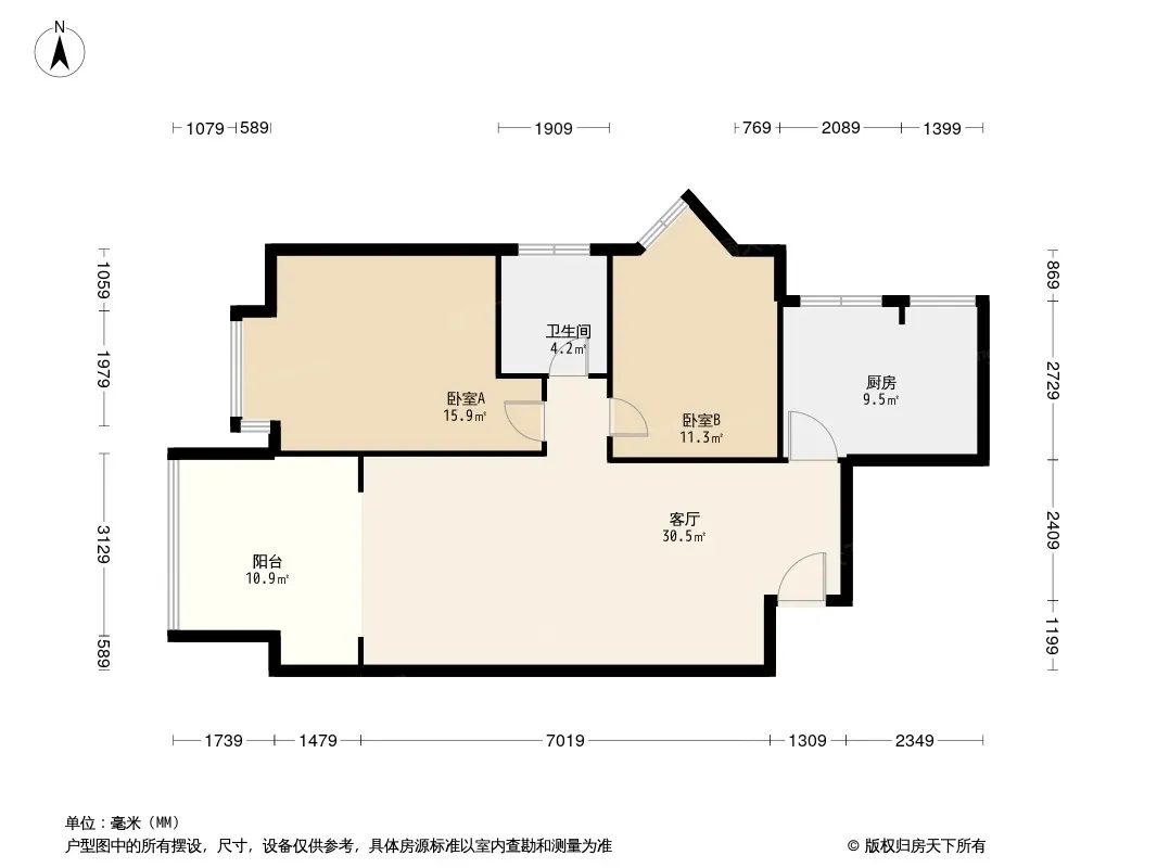 魅力阳光户型图
