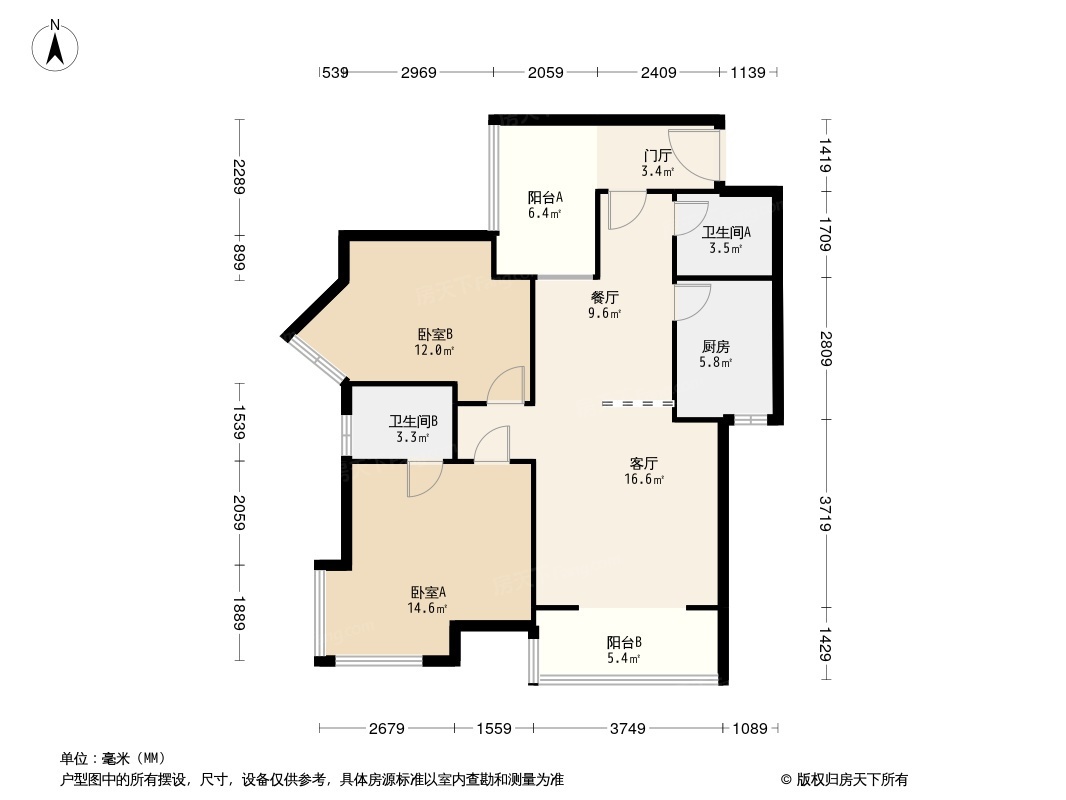 金牛花园户型图