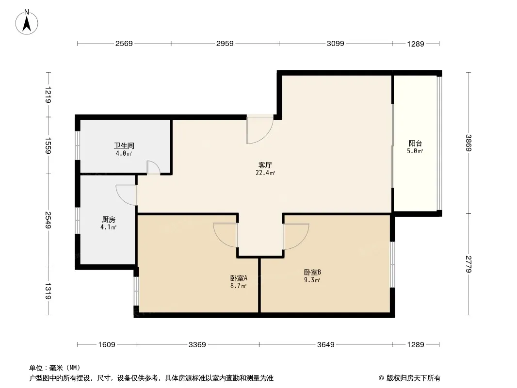 上游槐苑户型图