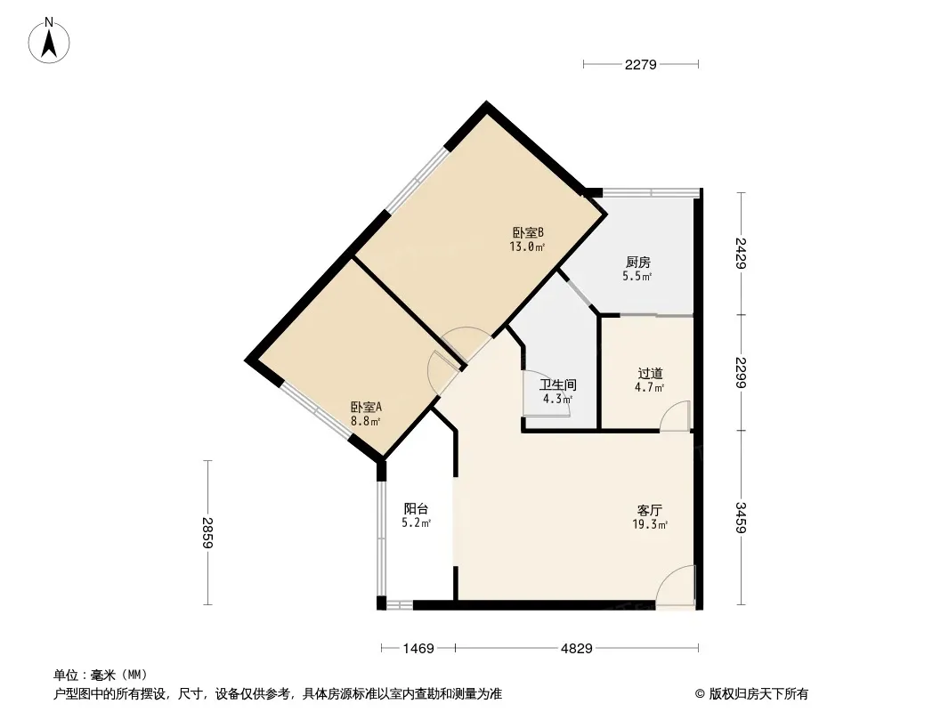 八二宿舍二区户型图
