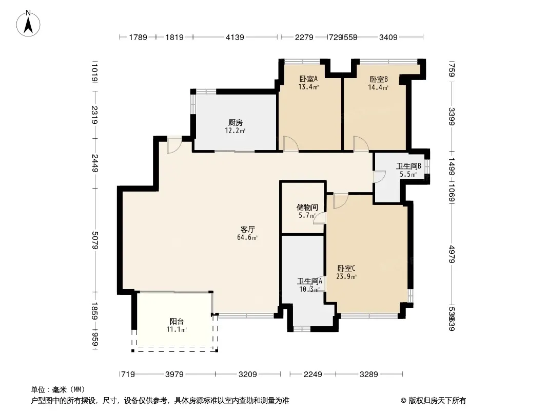 麓湖生态城云树户型图