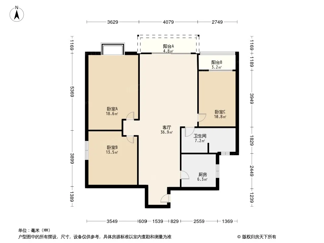 倍特金杏苑A区户型图