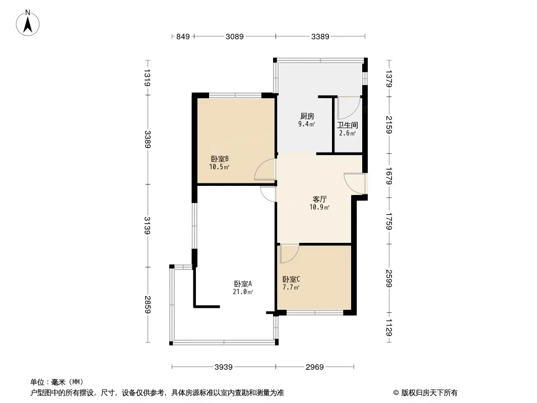 中新路13号院户型图