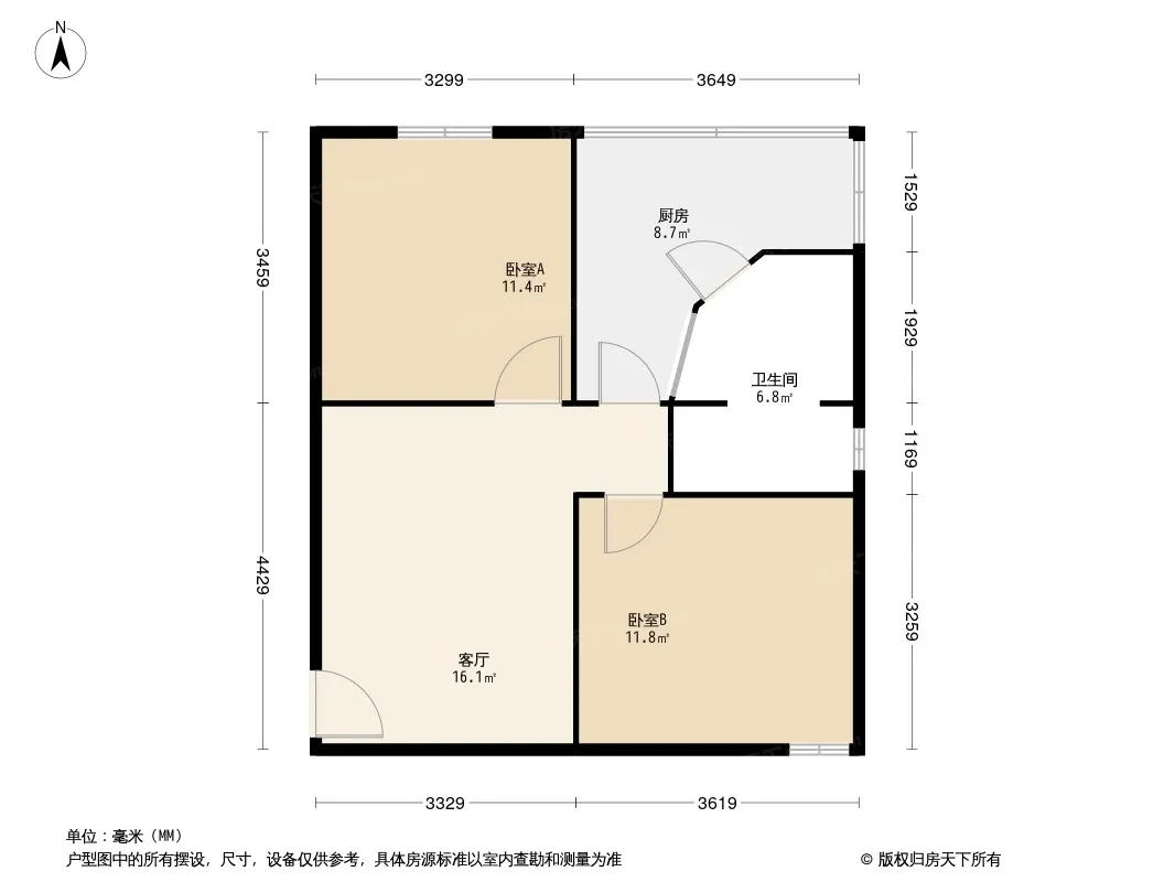 鼓楼南街174号院户型图