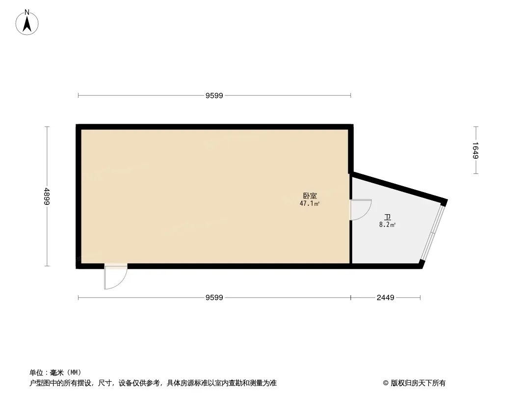 棕北竹苑户型图