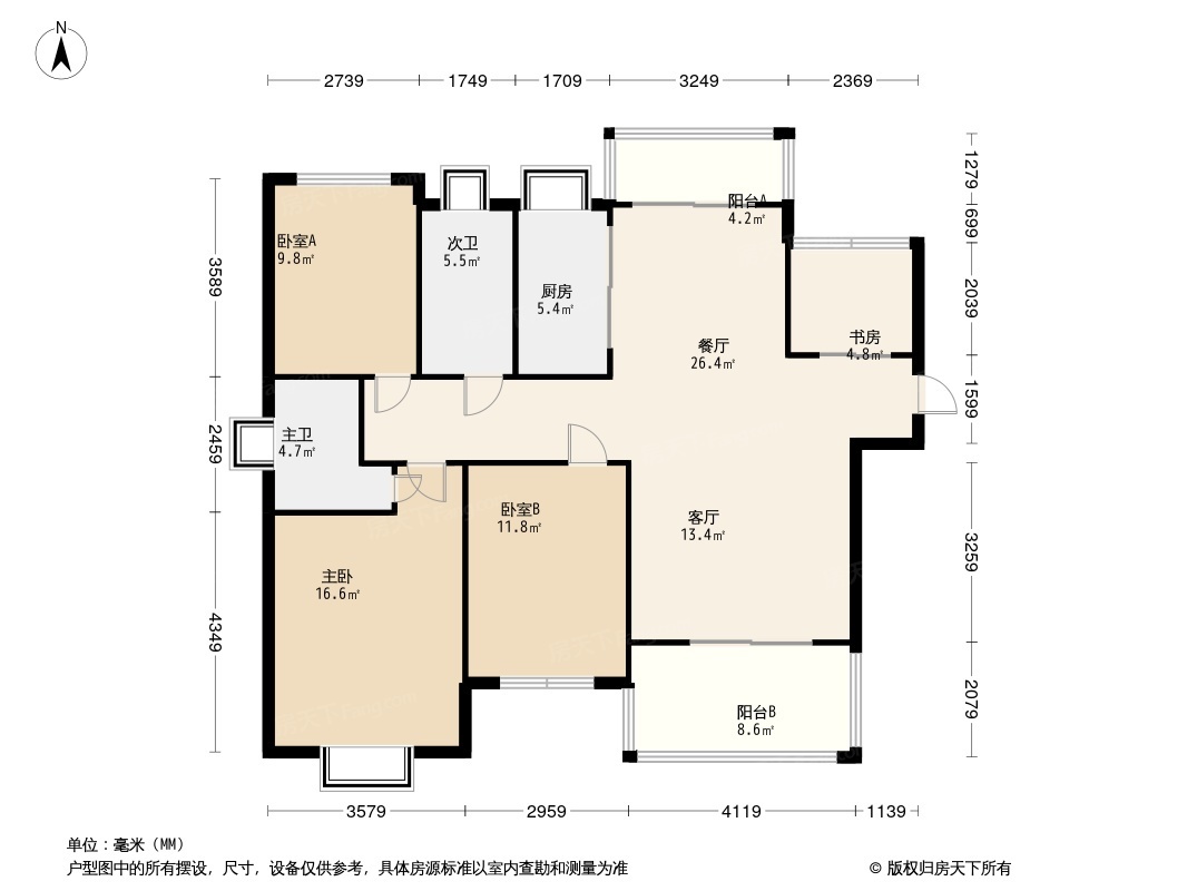 祥兴江畔花园户型图