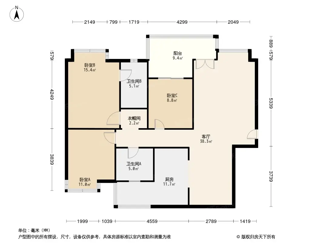 听城户型图