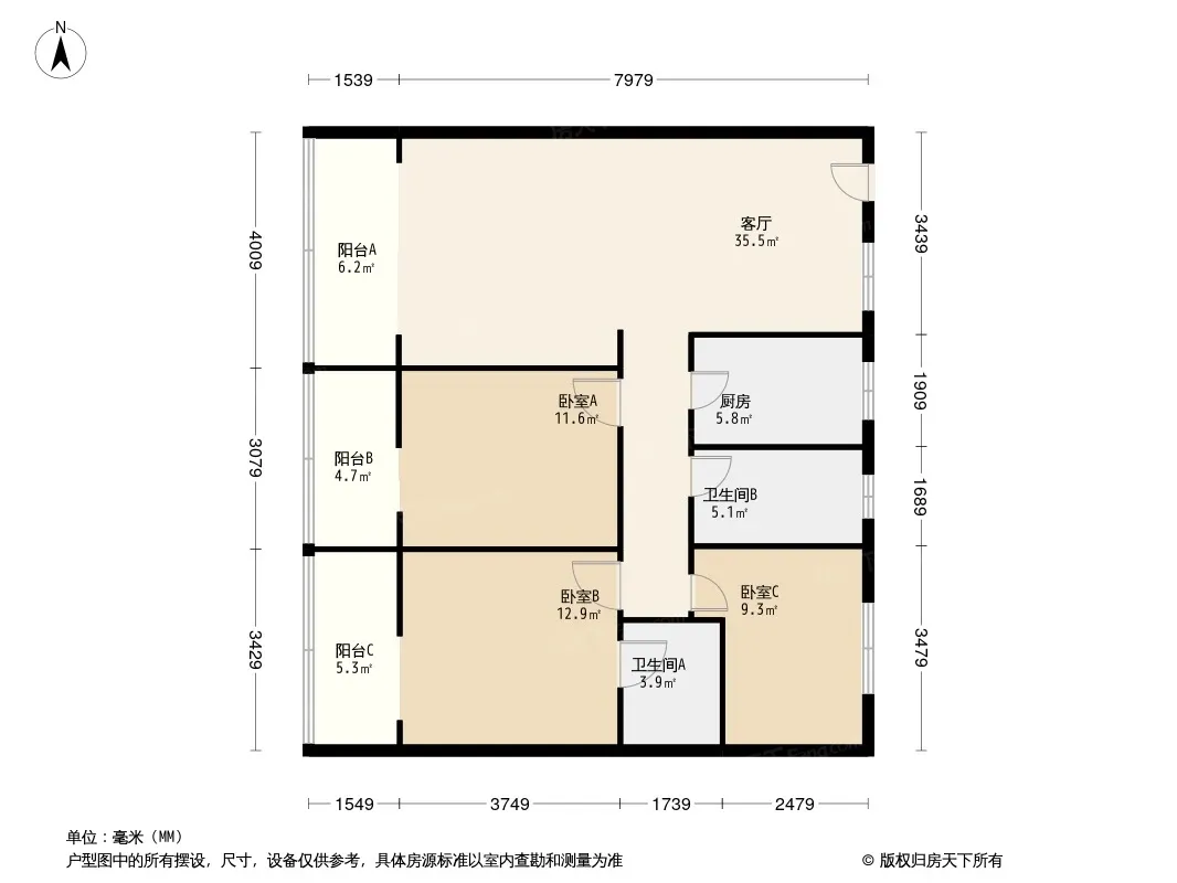 金桔花园一期户型图