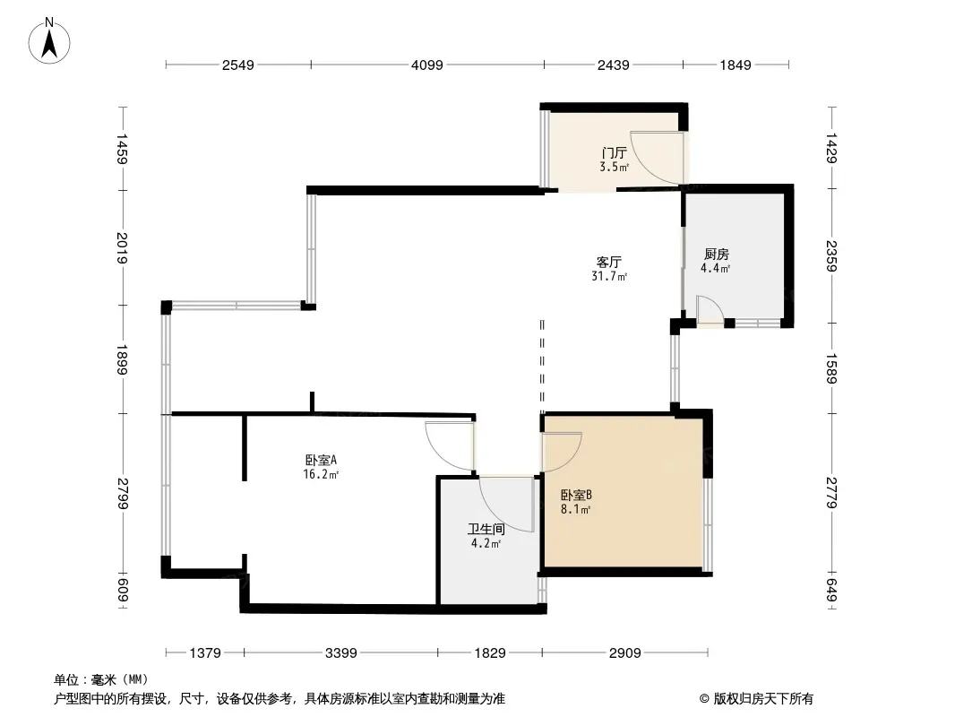 峰景尚品居户型图
