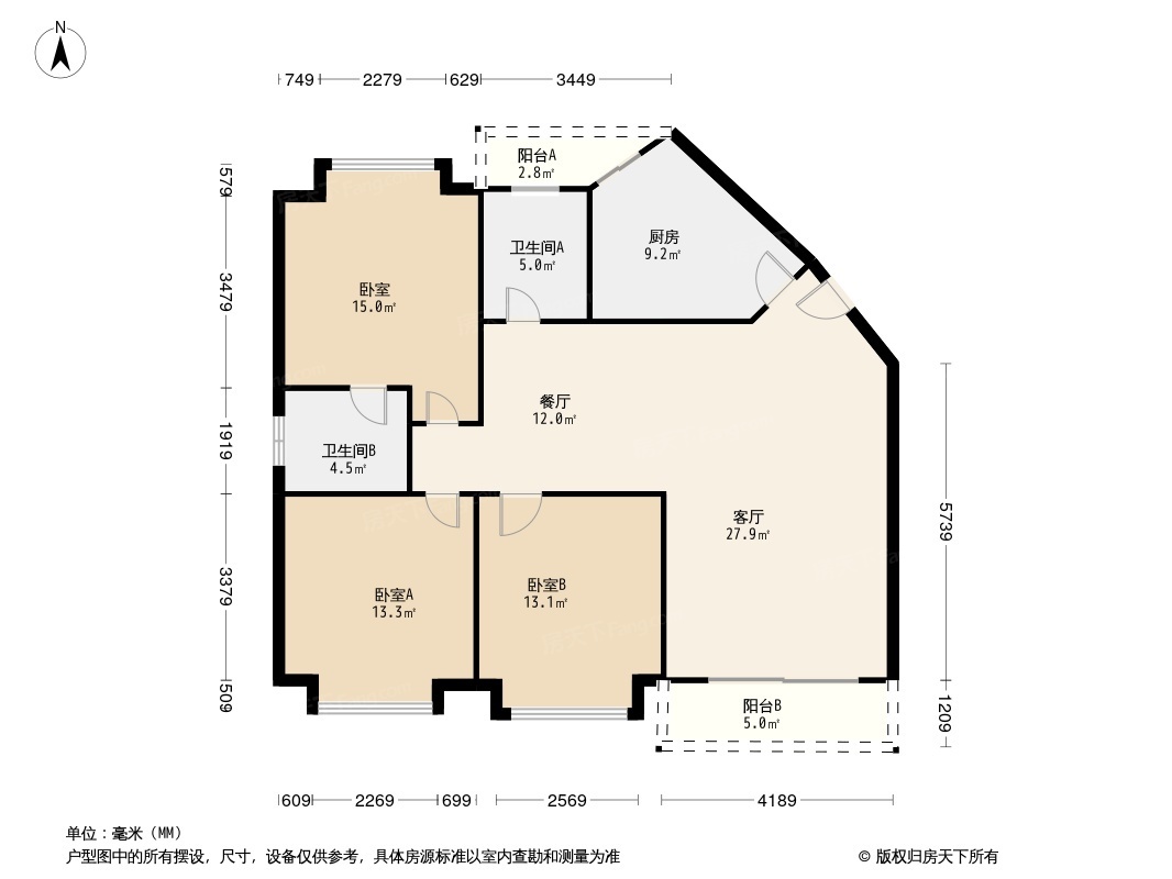 塞纳河畔户型图