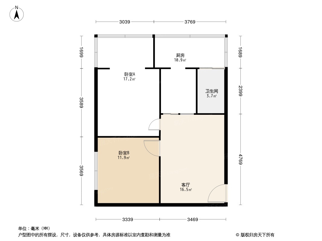 大庆路66号院户型图