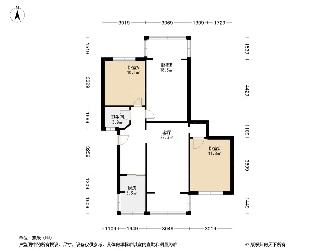石人西路33号院户型图